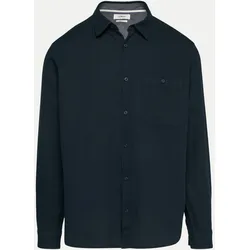 Regular-Fit Hemd mit Struktur Schwarz L