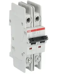 ABB SU202MR-K60 Sicherungsautomat K-Char., 10kA, 60A, 2P, RTT UL 489, Ringkabelanschluss 2CDS272347R0587
