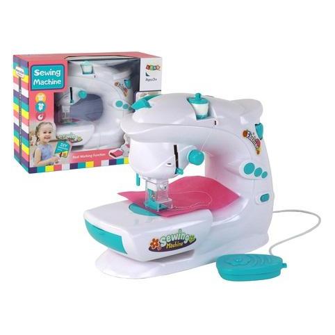 Lean Toys Nähmaschine wie echt weiss, batteriebetrieben (41400880)