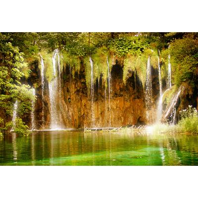 Fototapete PAPERMOON "Fairy Waterfall", bunt, B:2,5m L:1,86m, Vlies, Tapeten