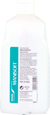 Ecolab Deutschland GmbH MANISOFT Waschlotion Spenderflasche 1 L 03515839
