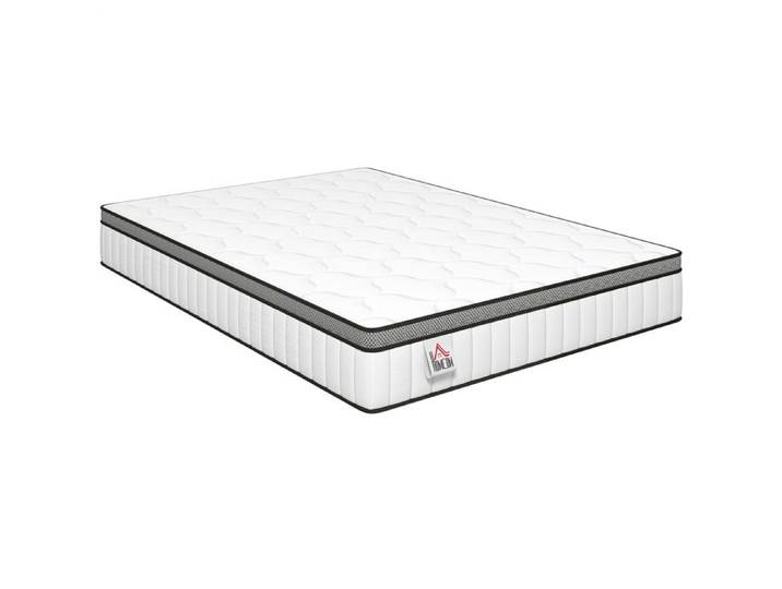 Sommeil réparateur - Matelas 140 x 190 cm à ressorts ensachés 7 zones mémoire de forme gel épaisseur 20 cm