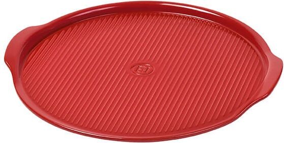 Emile Henry Burgundy Large 40cm Ridged Pizza Stone