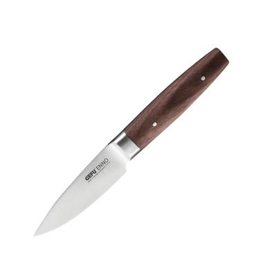 Gemüsemesser GEFU "ENNO", silber (silberfarben), Klingenlänge 9,5cm, Holz, Spezialklingenstahl, Kochmesser, vielseitig, scharfe Klinge, langlebig