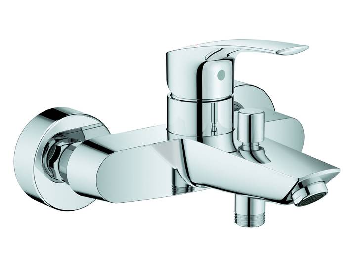 GROHE Mitigeur monocommandé bain Eurosmart NEUF montage mural\, sécurité intrinsèque\, chromé