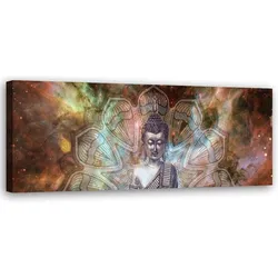 WANDBILD abstrakt mit buddha