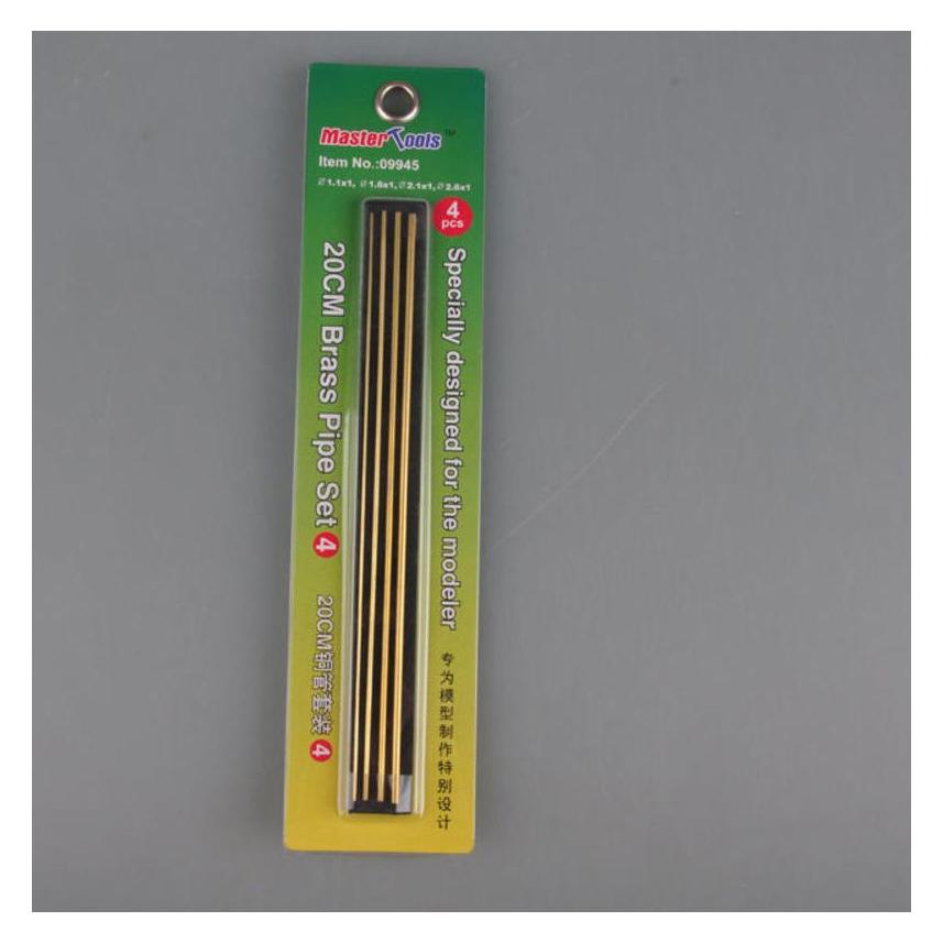 Master Tools 20CM Brass Pipe / Messingrohr Set 4 (09945)