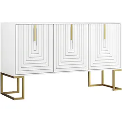 SIDEBOARD Weiß 138/40/80,5CM