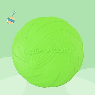 schwimmender hund frisbee gold wolle rand tiertraining hunde übung haustier spielzeug bissfest weicher gummi frisbee (15cm rosa)