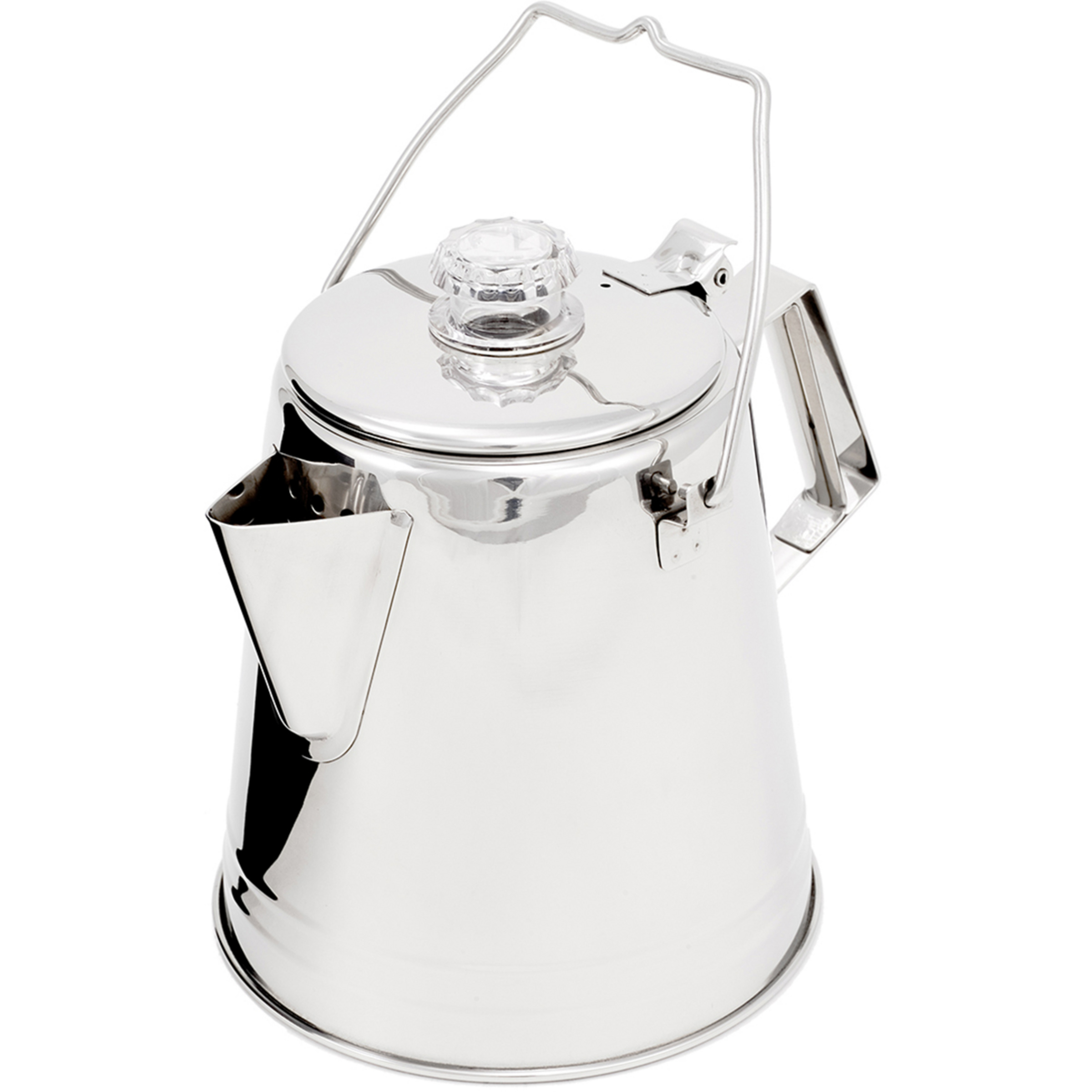 GSI Glacier Stainless 8 Percolator Kaffeebereiter Camping Kochgeschirr silber Camping
