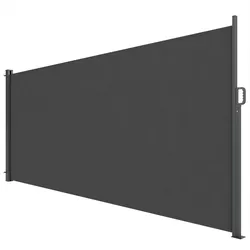 SEITENMARKISE Aluminium Polyester Dunkelgrau