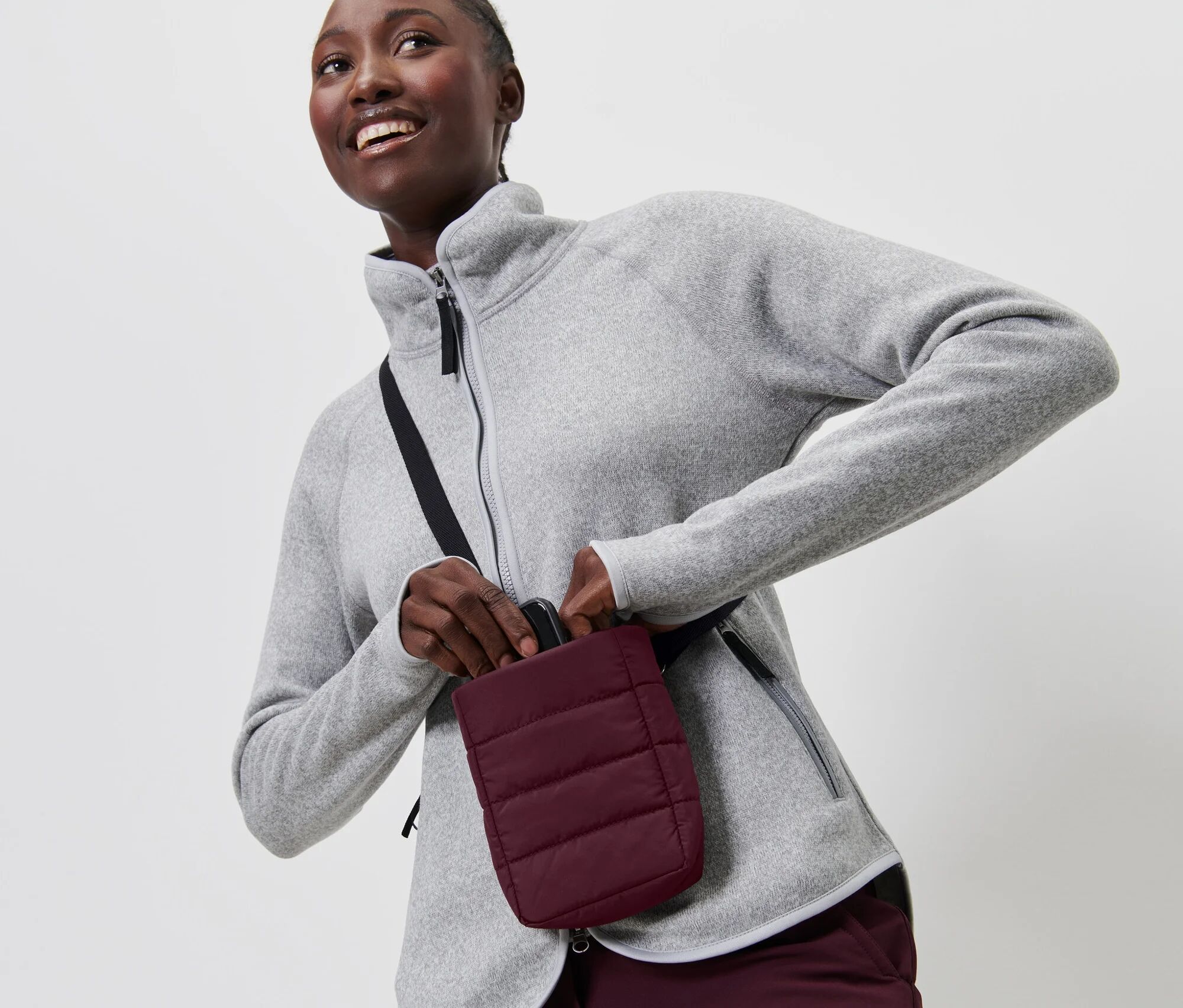 Tchibo - Isolierte Smartphone-Tasche - bordeaux