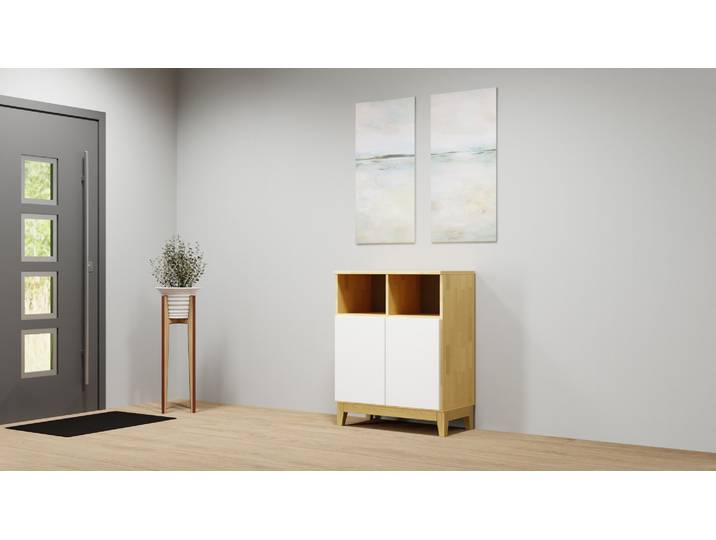 Sideboard schmal Buche Natur geölt