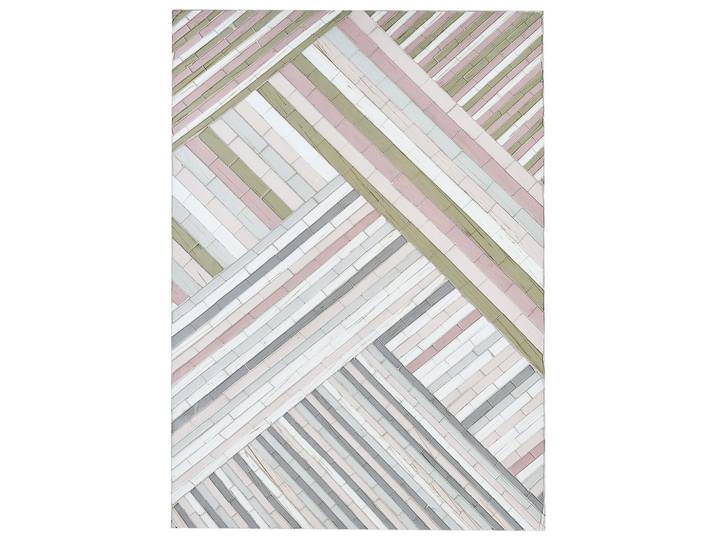 Beliani Wanddekoration Glas bunt Tembesi, Mehrfarbig, Mode, Rechteckig, 50x70x4 cm, Bilder & Rahmen, Bilder, Dekopaneele