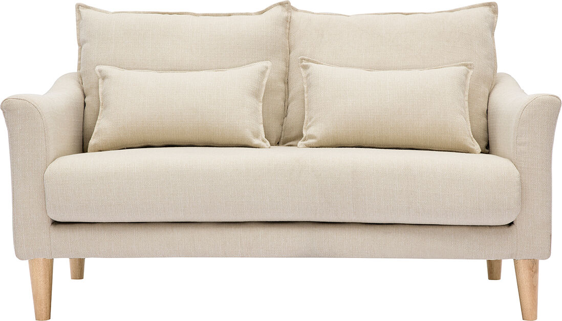 Miliboo Design-Sofa 2 Plätze beiger Stoff KATE