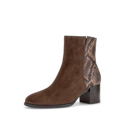 Stiefelette GABOR "Elegante Stiefelette", Damen, Gr. 40,5, braun, Schuhe Stiefelette