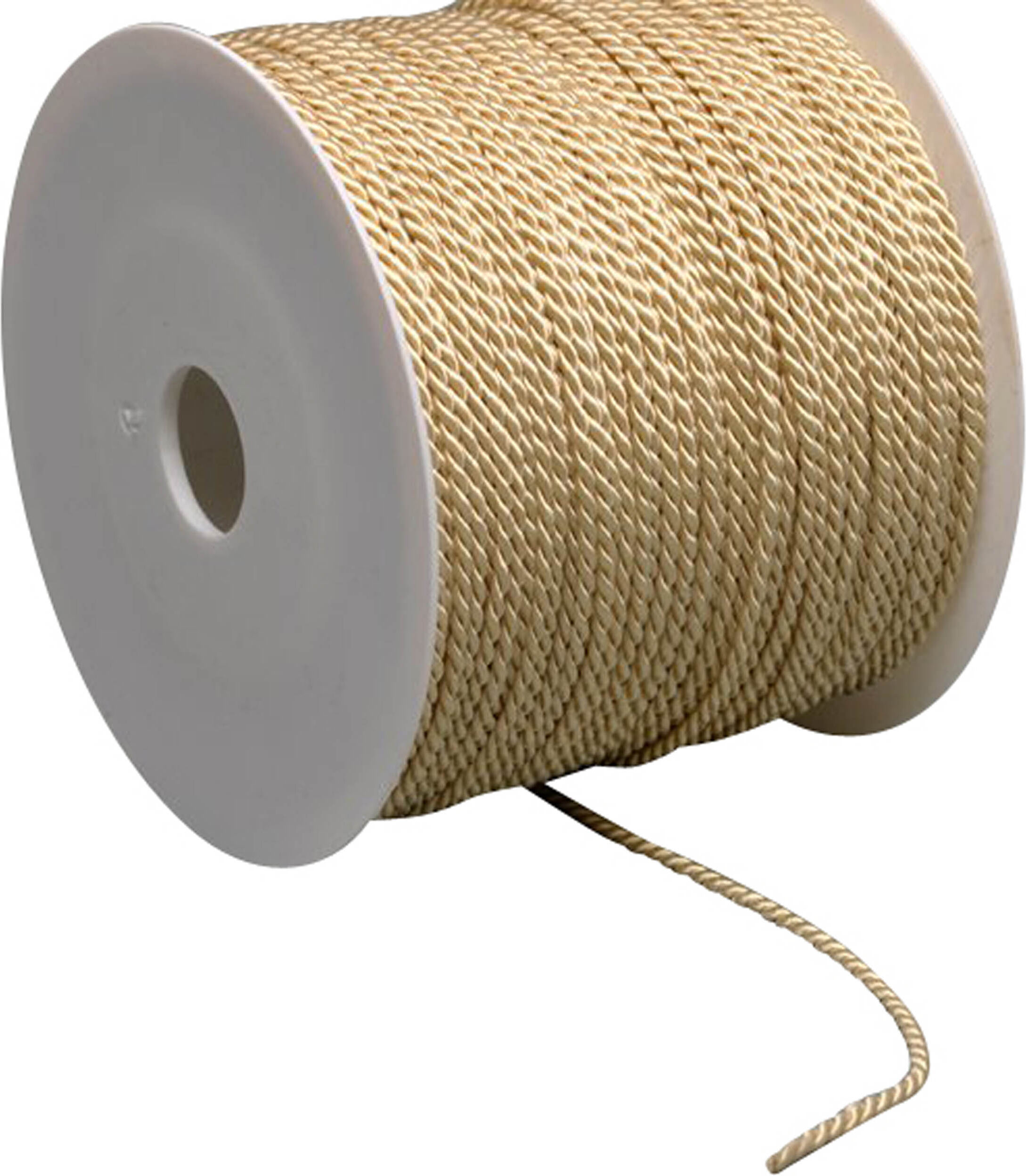 SPRINTIS Cordon de viscose sur rouleau, 2 mm x 100 m beige