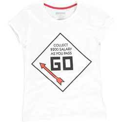 Difuzed - T-Shirt Herren - Monopoly »GO« (weiß)