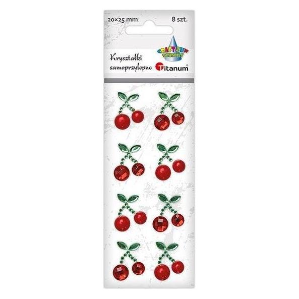 Craft with Fun Selbstklebende Kristalle, Kirschen, 8 Stk (48984928)
