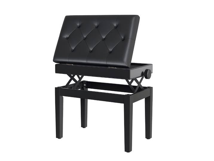 Homcom Piano Bench Tabouret de piano avec hauteur d'espace de rangement