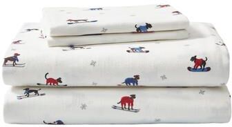 Eddie Bauer Printed Cotton Flannel Sheet Set