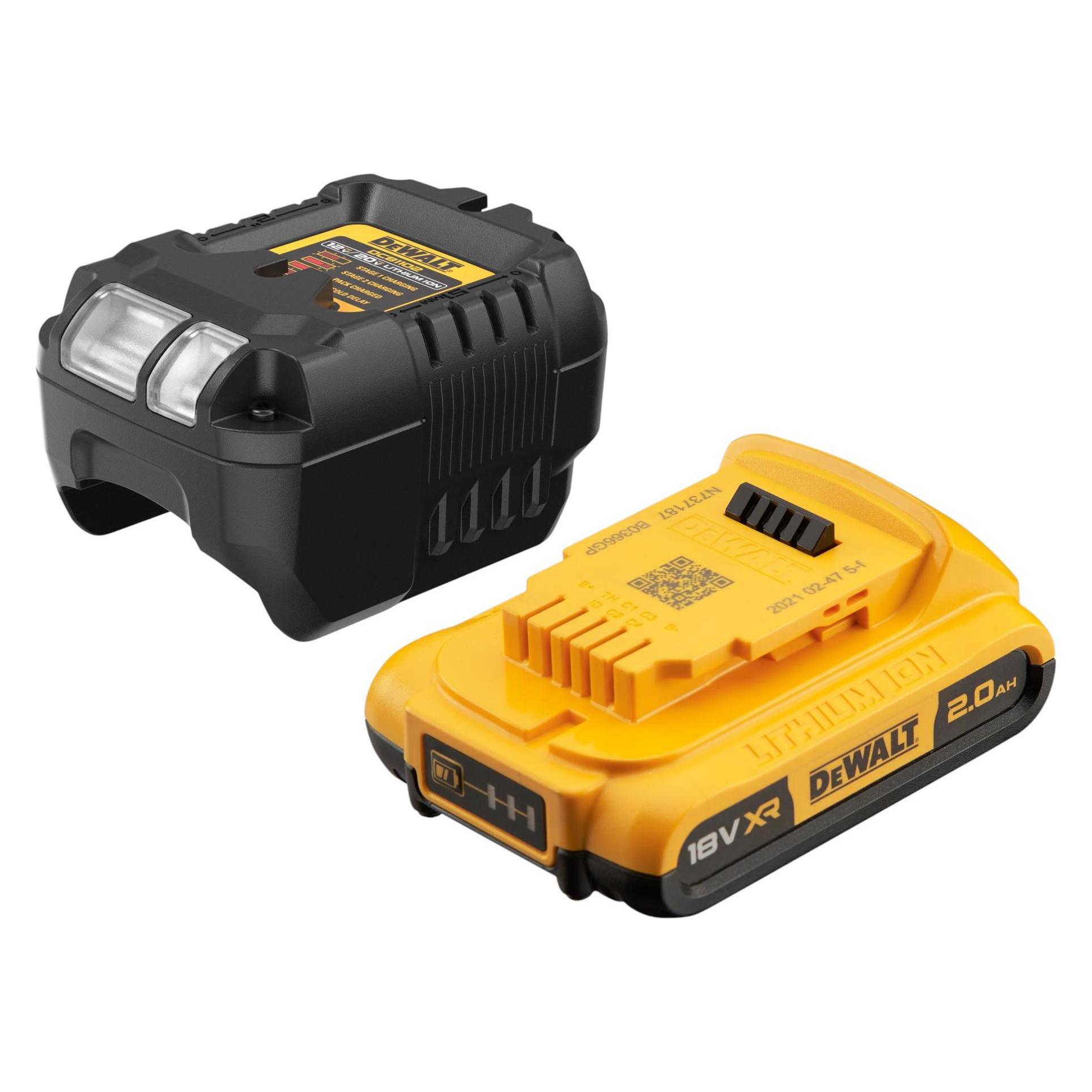DeWalt DCB 1102 D1 Akku Starter Set 18 V mit 1x Akku 2,0 Ah + DCB 1102 Ladegerät (18 V) (53675527)