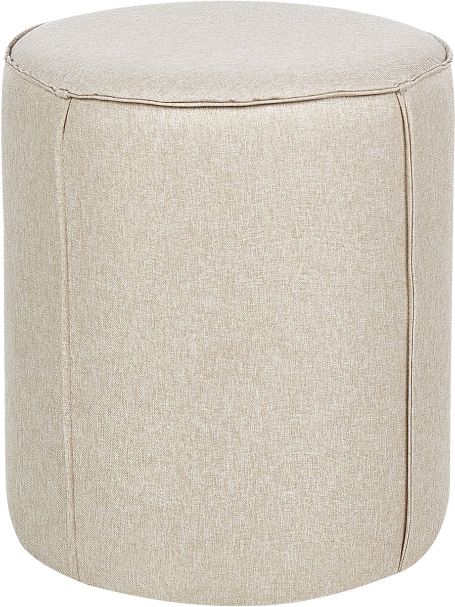 Beliani Sedona Poef - Beige - Linnen