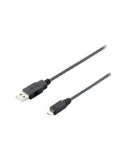equip USB A/micro-USB B 2.0 1.0m 1m A Micro-USB B Schwarz Kabel M/M Swarz (128594)