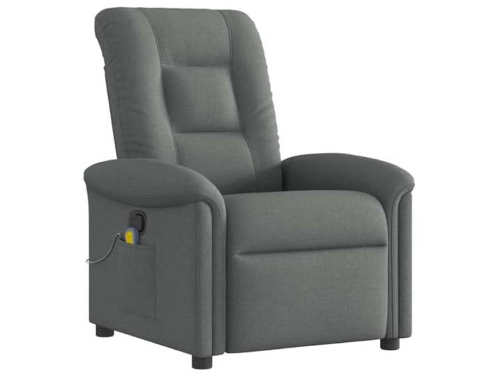 vidaXL Massage-Relaxsessel, Stoff, Dunkelgrau