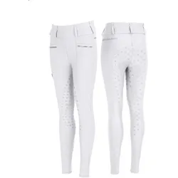 Pikeur Kinder Reithose Lilith Turnier VB Siebdruck White Athleisure FS 2024, Größe: 152