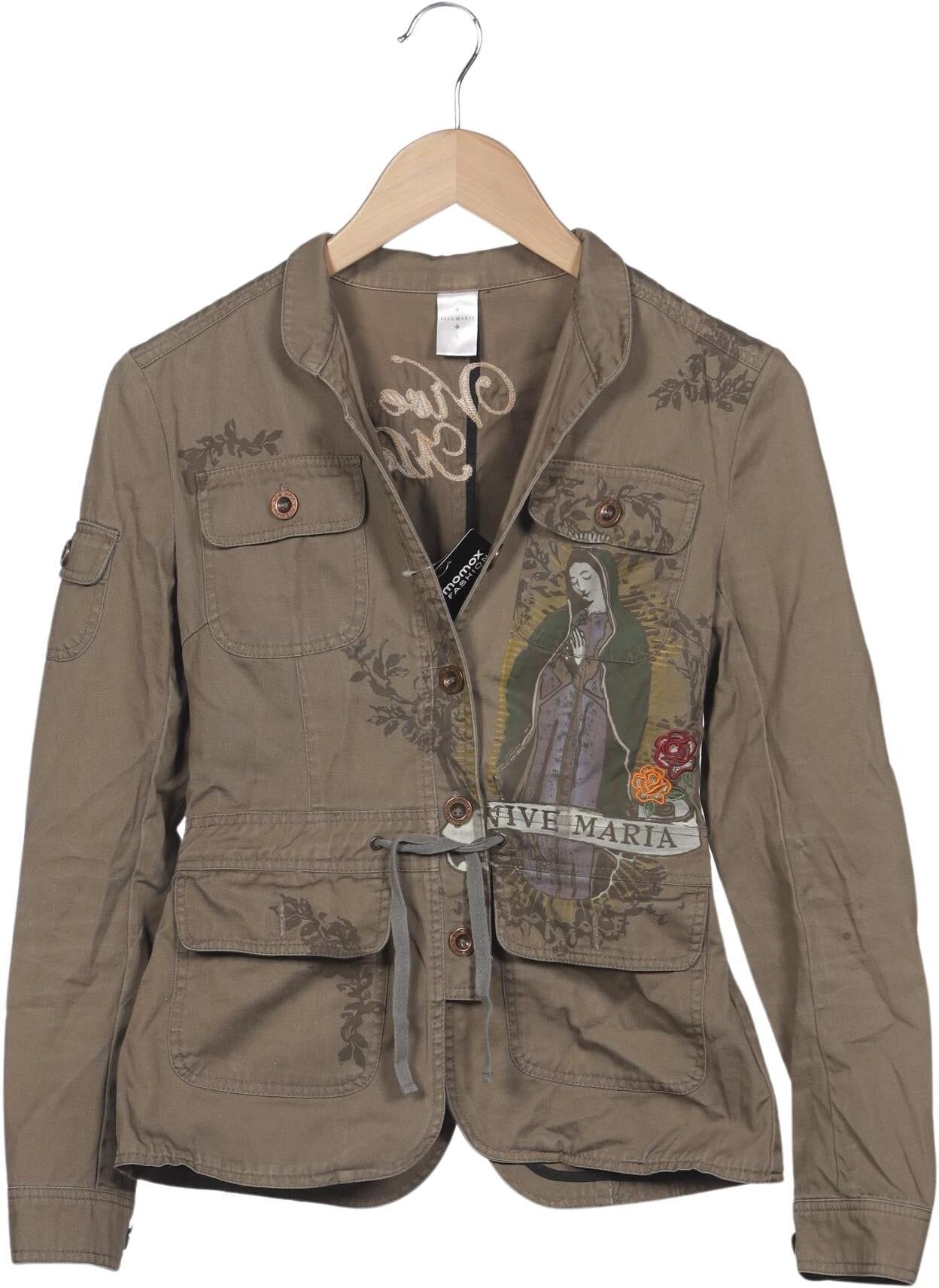 Vive Maria Damen Jacke, Braun, Gr. S, Baumwolle - Second Hand