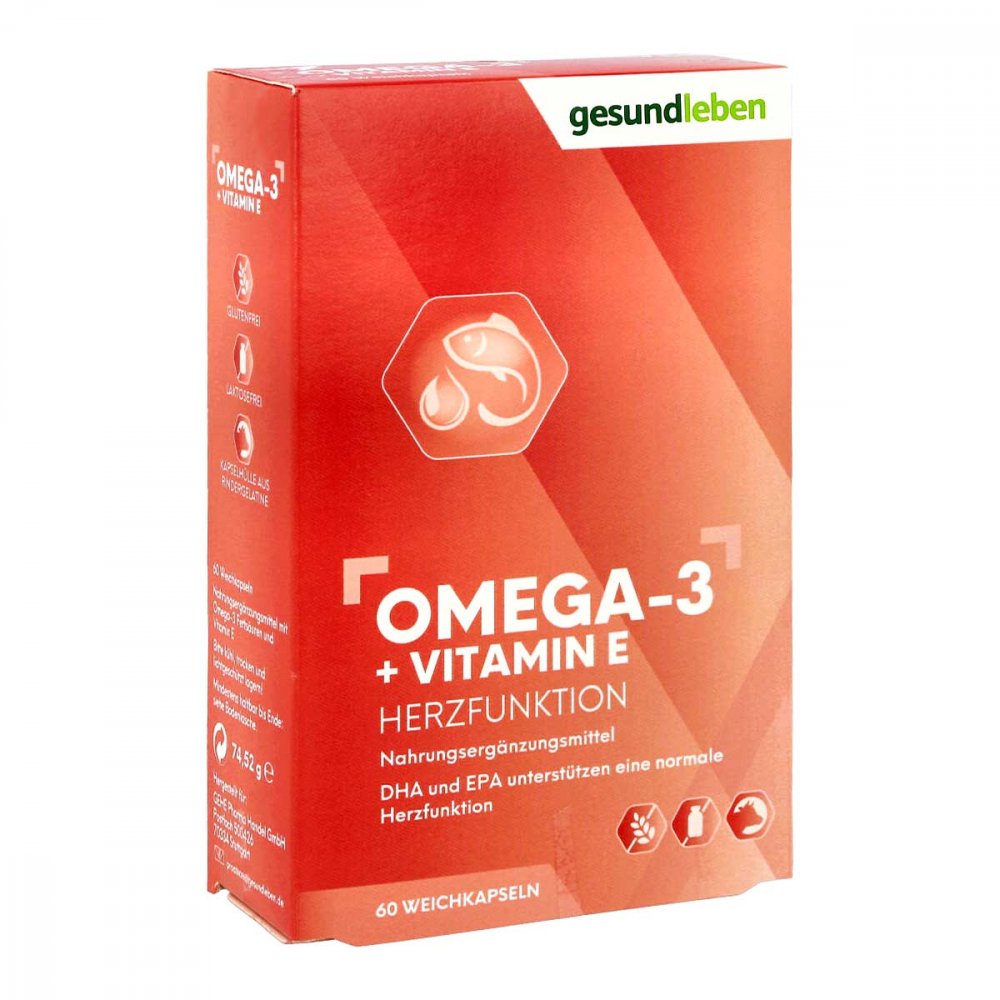 Alliance Healthcare Deutschland GmbH Gesund Leben Omega-3 1.000 mg Kapseln+vitamin E 10518146
