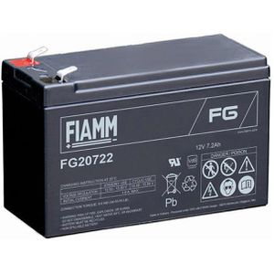 FIAMM AGM-Batterie FG20722, 12 V, 7,2 Ah, Faston 6,3 mm Anschluss, mit VdS-Zulassung