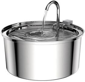 Inspire Select PureFlow Stainless Steel Pet Water Fountain 101.4 Fl Oz Automatic USB Cat & Dog Drinking Fountain With Filter standard Edition
