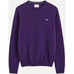 Rundhalspullover aus Lambswool 544-PANSY PURPLE L