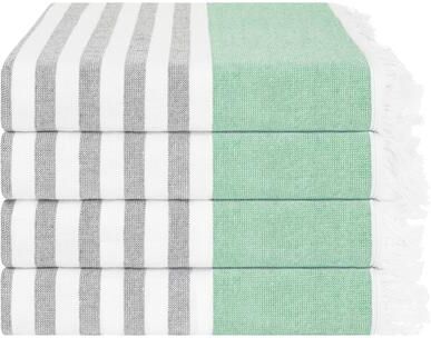 "American Soft Linen 100% Cotton Turkish Peshtemal Beach Towels, 35""x60"" Size 4 Pack Swim Towels for Beach and Pool Towels"