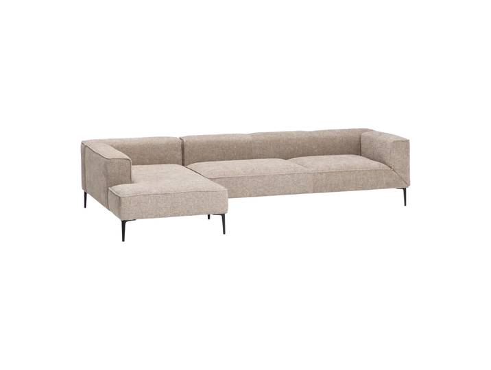 Ecksofa J-Longueville, Jori, hellbraun, Textil