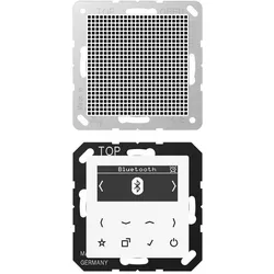 JUNG Smart Radio DABA1BTWW DAB+ m. Bluetooth-Set Mono (DAB+, FM, Internetradio, Bluetooth), Radio, Weiss
