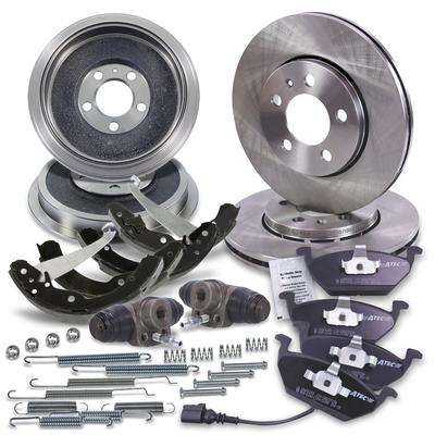 Bestprice Komplettset Bremsscheiben+Bremsbacken Vorne+Hinten [Hersteller-Nr. 10605284] für Skoda