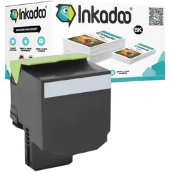 Inkadoo, Toner, Toner kompatibel zu Lexmark C540H1KG Toner, schwarz Schwarz (BK)