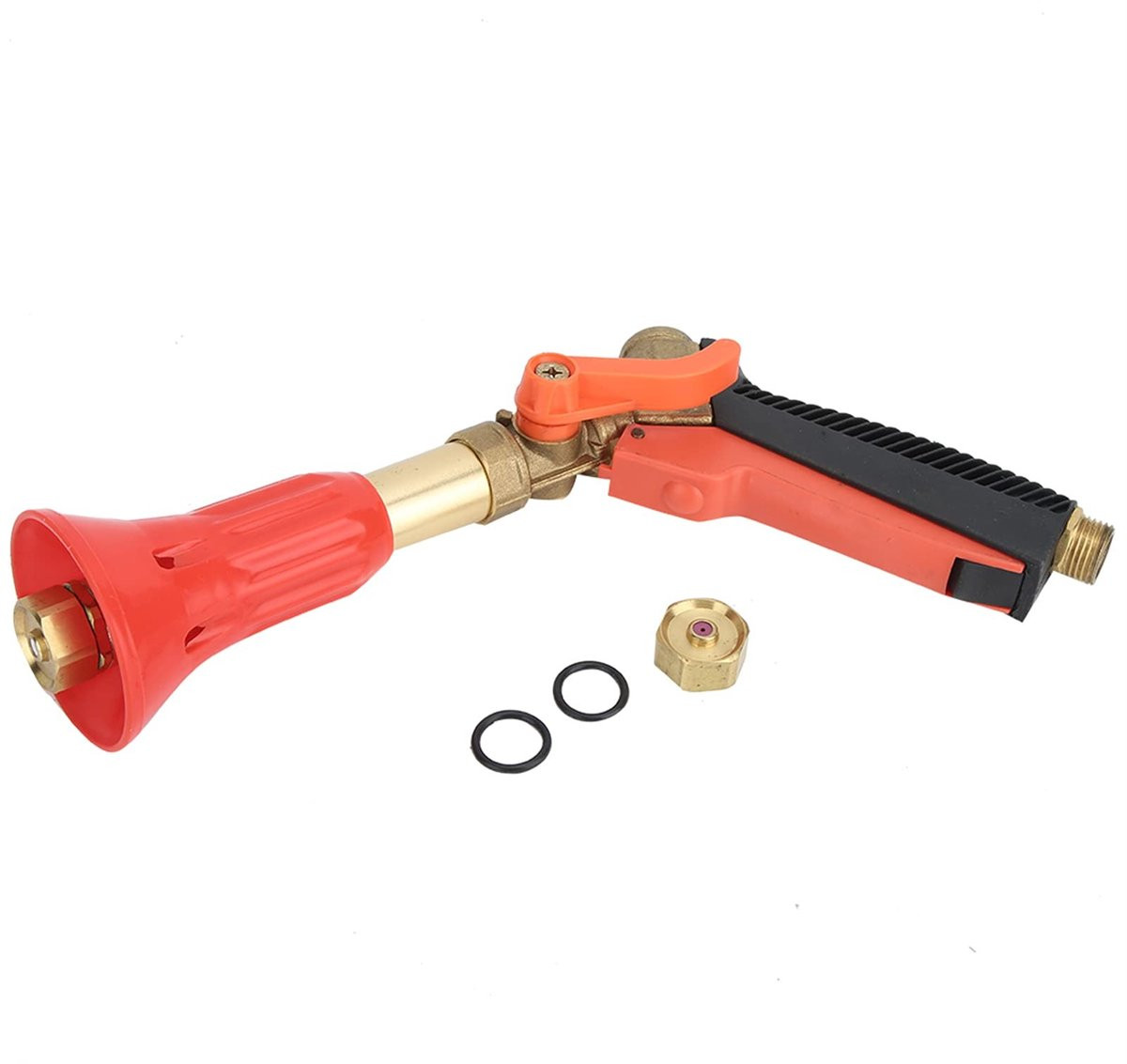 Allecto Tuinspuitpistool Heavy Duty - Rood - Messing en Rubber - 1/2 inch