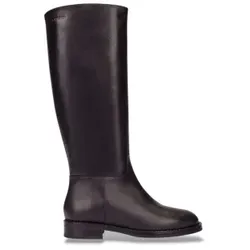 Wonders für Damen. C-7703 Leder-Stiefel Flash schwarz (40), Wohnung, Reißverschluss, Lässig