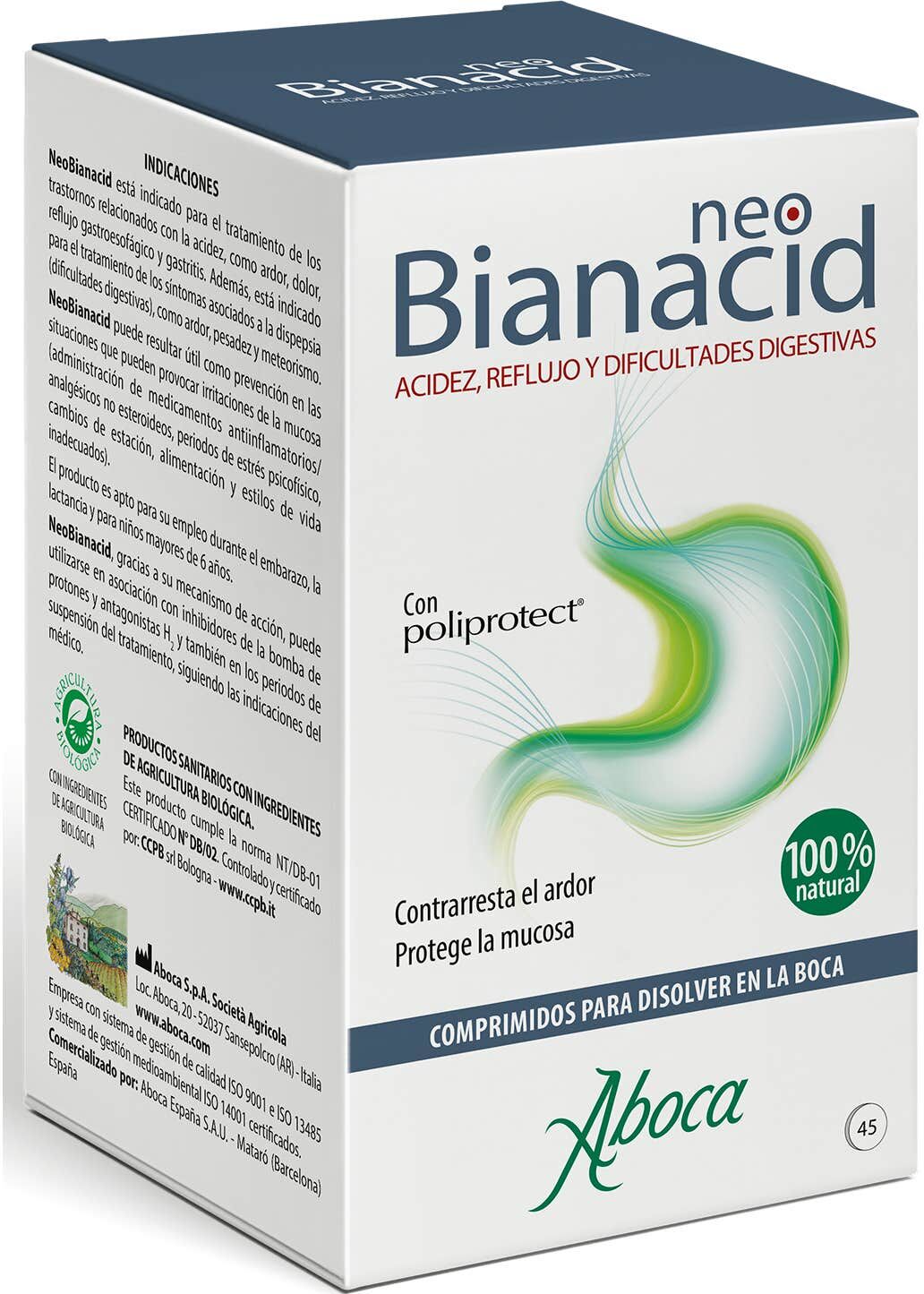 Aboca NeoBianacid Sabor Menta 45comp