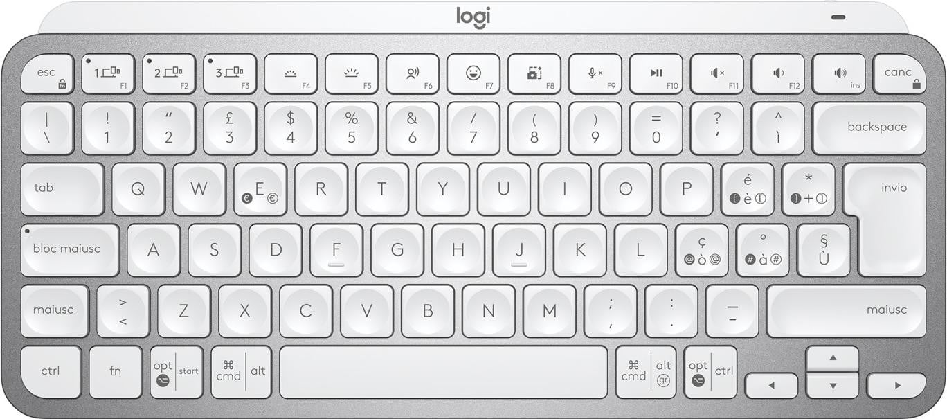 Logitech MX Keys Mini draadloos toetsenbord Illumi Grey