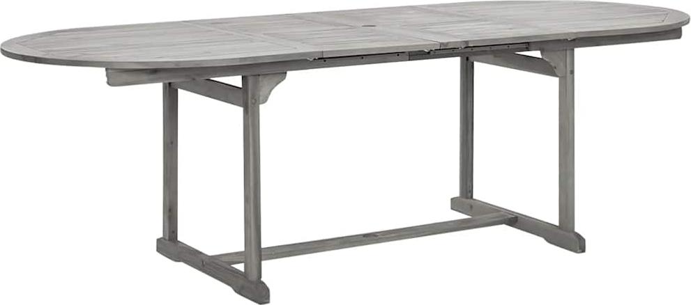 vidaXL Garten-Esstisch (160-240)x100x75 cm Massivholz Akazie
