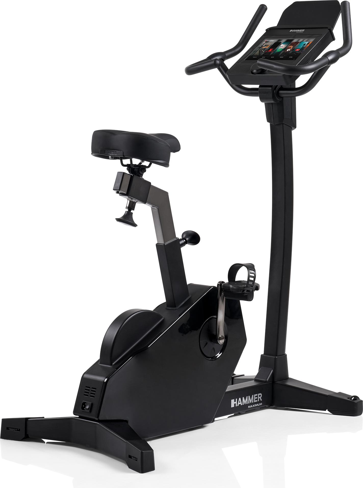 HAMMER Ergometer Spheris 4.0, 10 kg Schwungmasse, Tablethalterung, Bluetooth, kompatibel mit Kinomap und Zwift, bis 180 kg belastbar