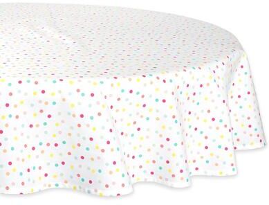 DII Lemon Bliss Print Tablecloth 70 Round