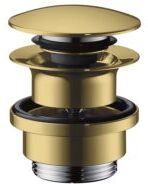 Hansgrohe Ablaufgarnitur 51300990 Push-Open, für Waschtisch- und Bidetmischer, polished gold optic