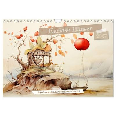 Kuriose Häuser (Wandkalender 2027 DIN A4 quer), CALVENDO Monatskalender