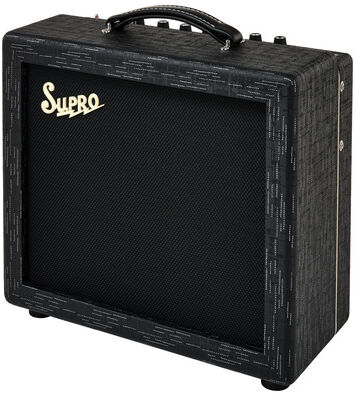 Supro Amulet 1x10 Black on Black Noir